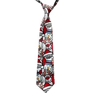 Jacob Alexander Men's Christmas Holiday Santa Snowman Pattern Tie‎ Necktie